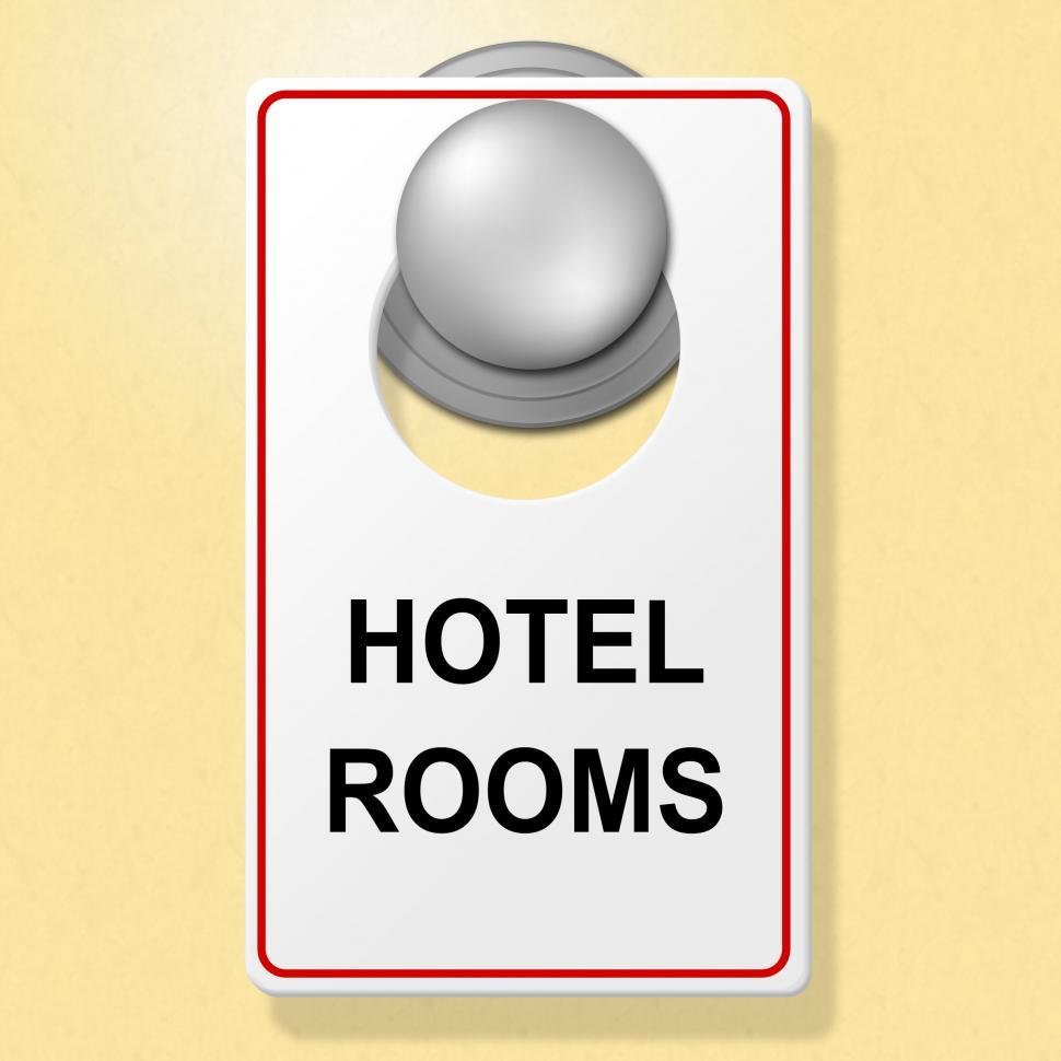Free Image of Hotel Rooms Sign Indicates Place To Stay And Accommodation 