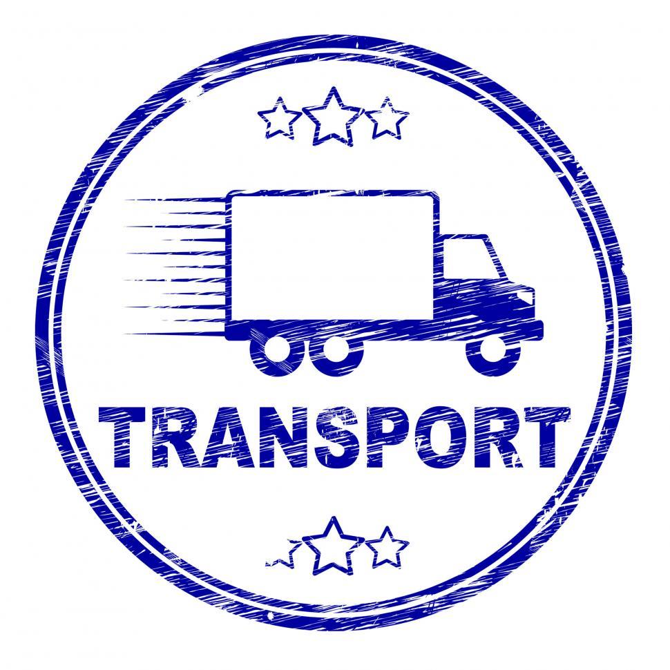 Free Image of Transport Stamp Indicates Parcel Courier And Delivery 