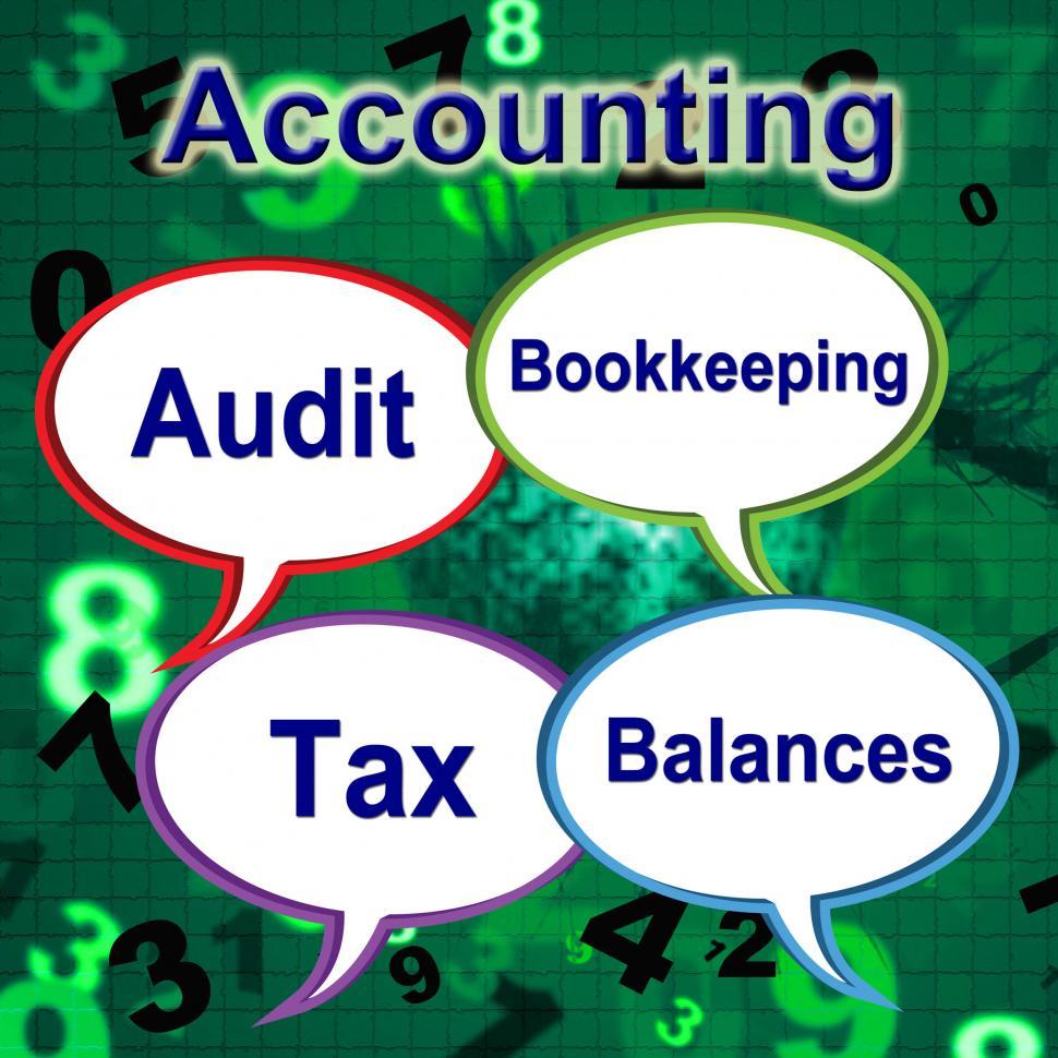 Free Image of Accounting Words Means Balancing The Books And Auditor 