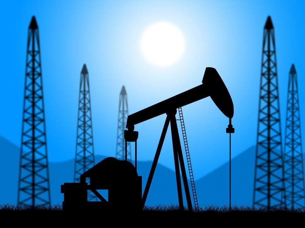 Free Image of Oil Wells Represents Power Source And Drill 