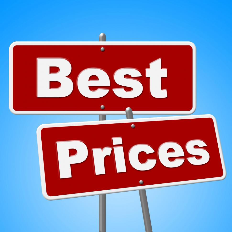 Free Image of Best Prices Signs Represents Clearance Promotion And Promo 