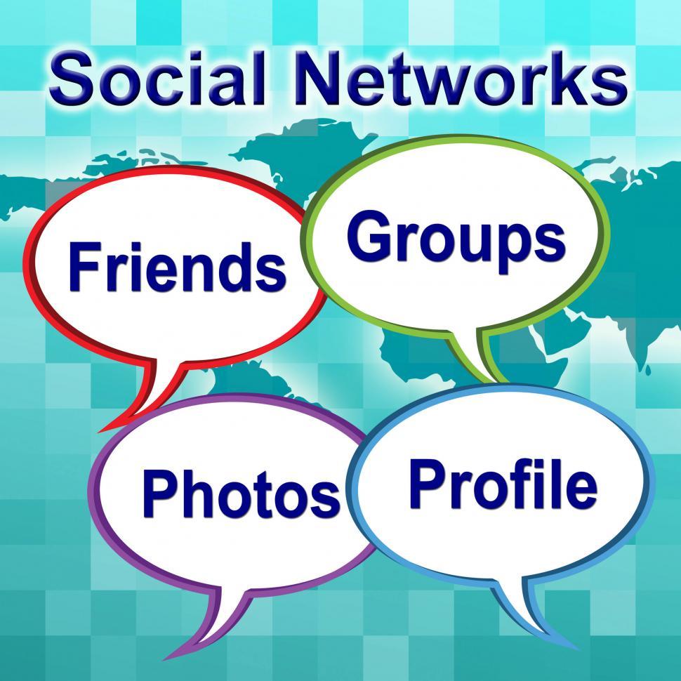 Free Image of Social Networks Words Means News Feed And Forums 