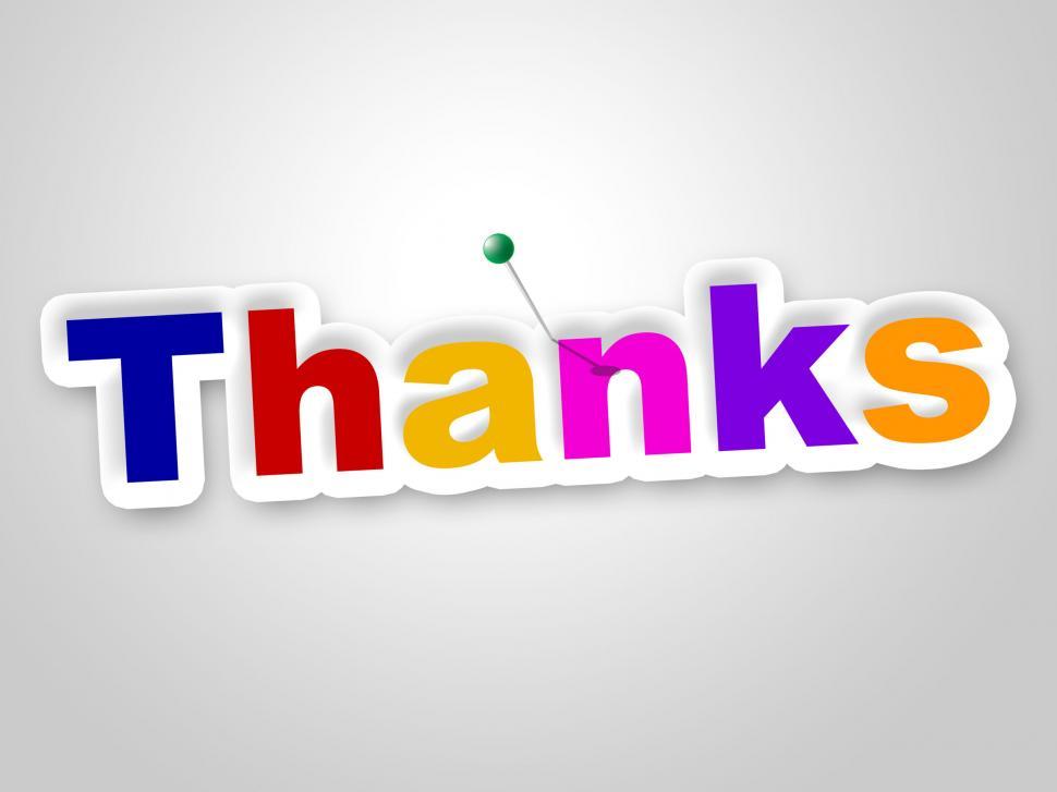 Free Image of Thanks Sign Indicates Gratitude Thankful And Appreciate 