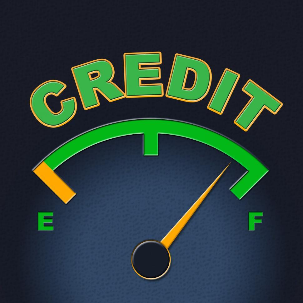 Free Image of Credit Gauge Represents Debit Card And Bankcard 