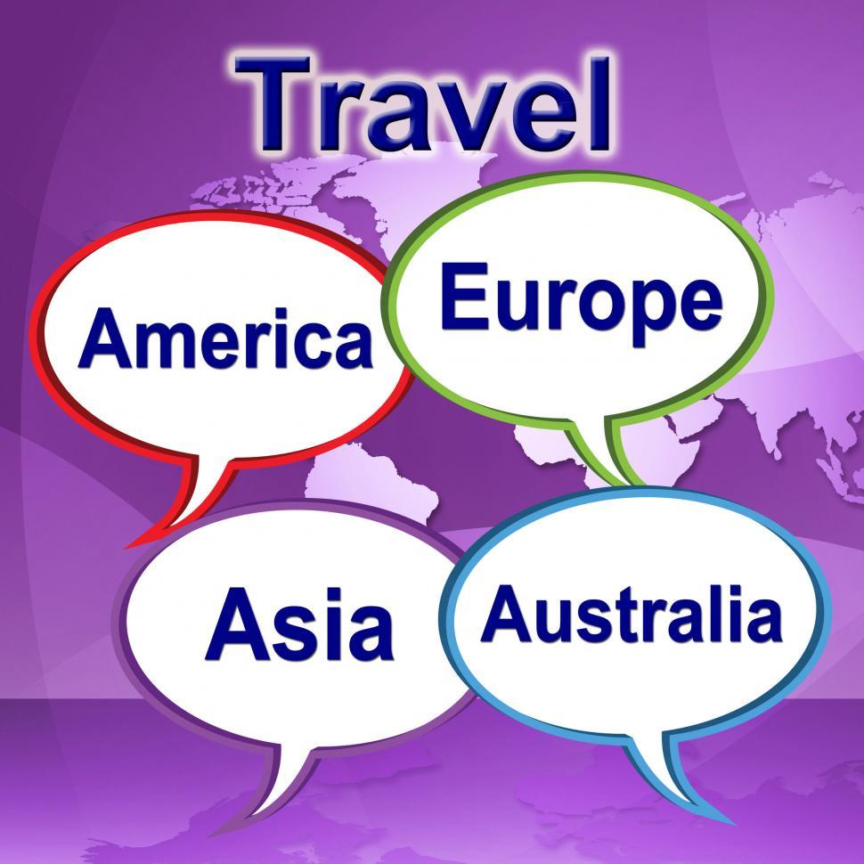 Free Image of Travel Words Represents Journeys Expedition And Traveller 