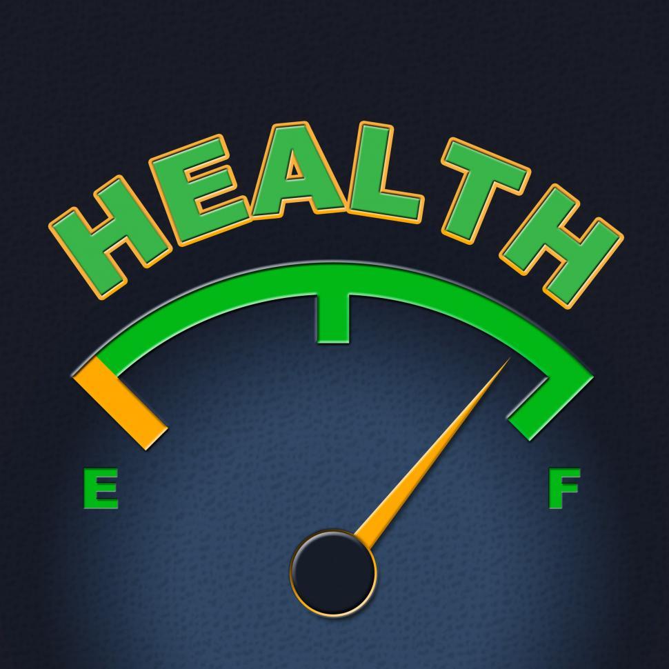 Free Image of Health Gauge Indicates Preventive Medicine And Care 