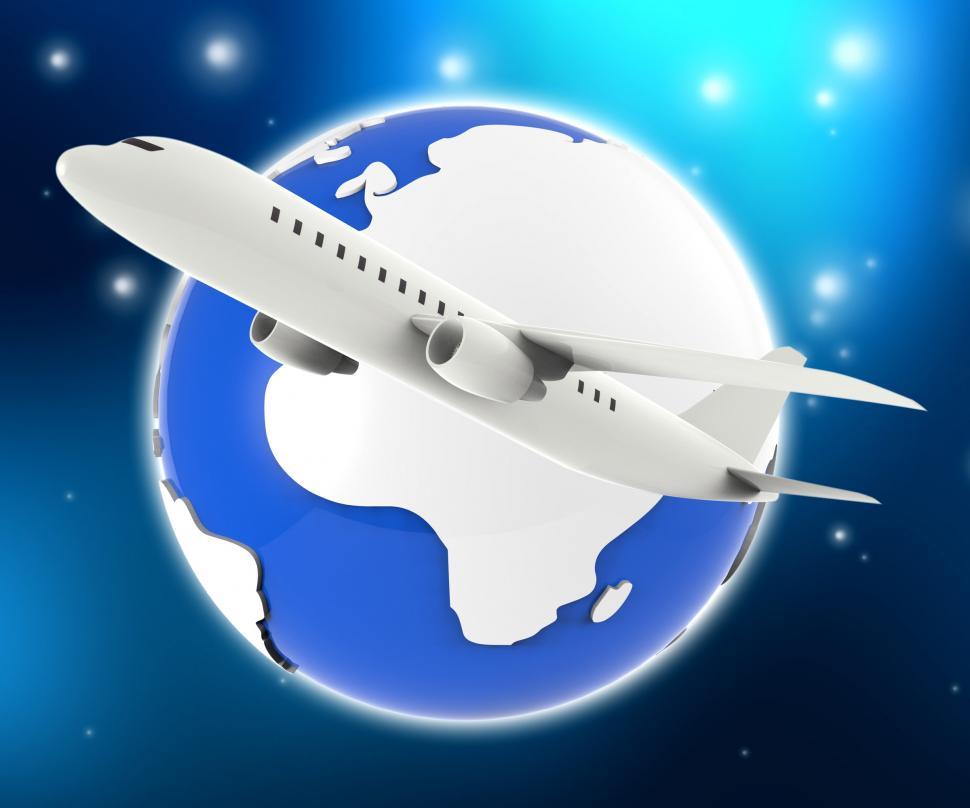 Free Image of World Plane Represents Travel Guide And Air 