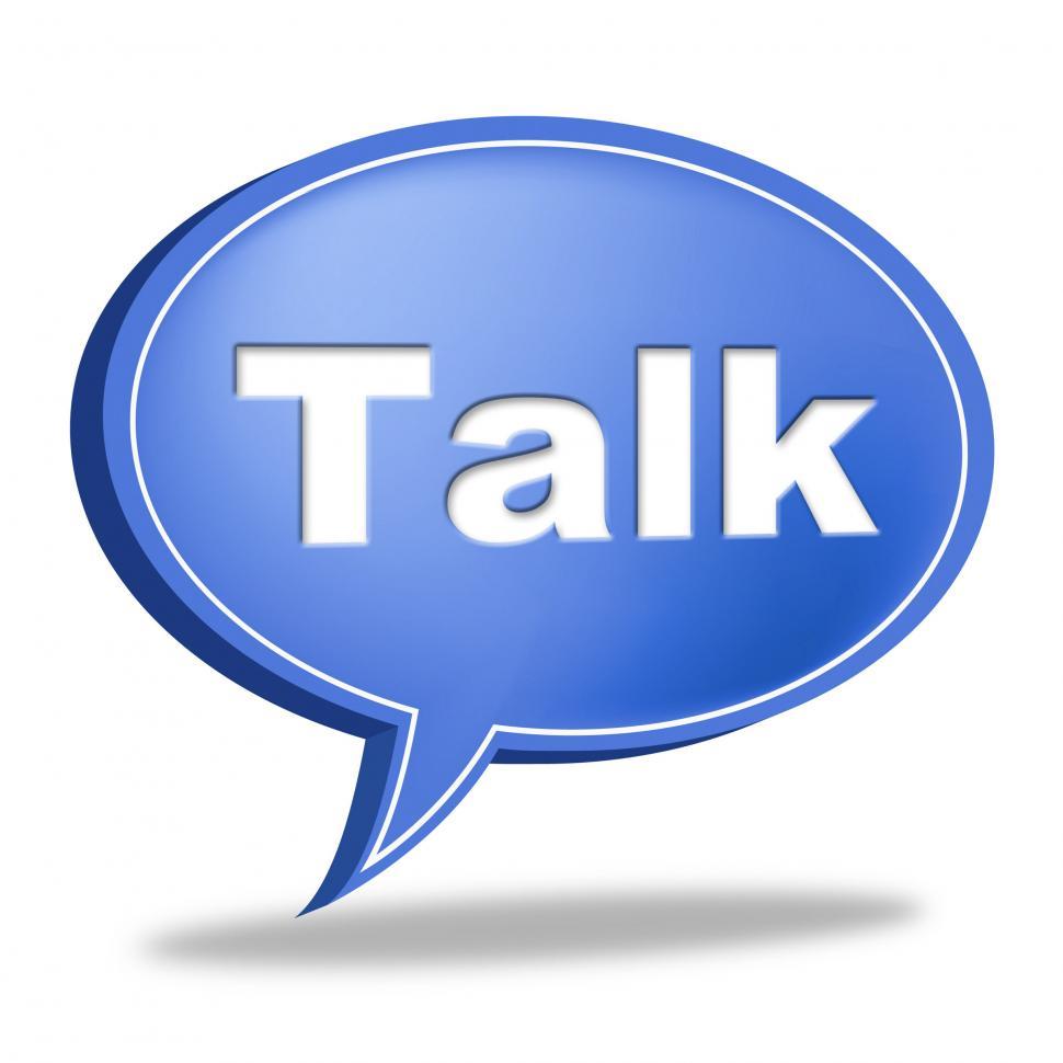 Free Image of Talk Message Shows Correspond Communicate And Debate 
