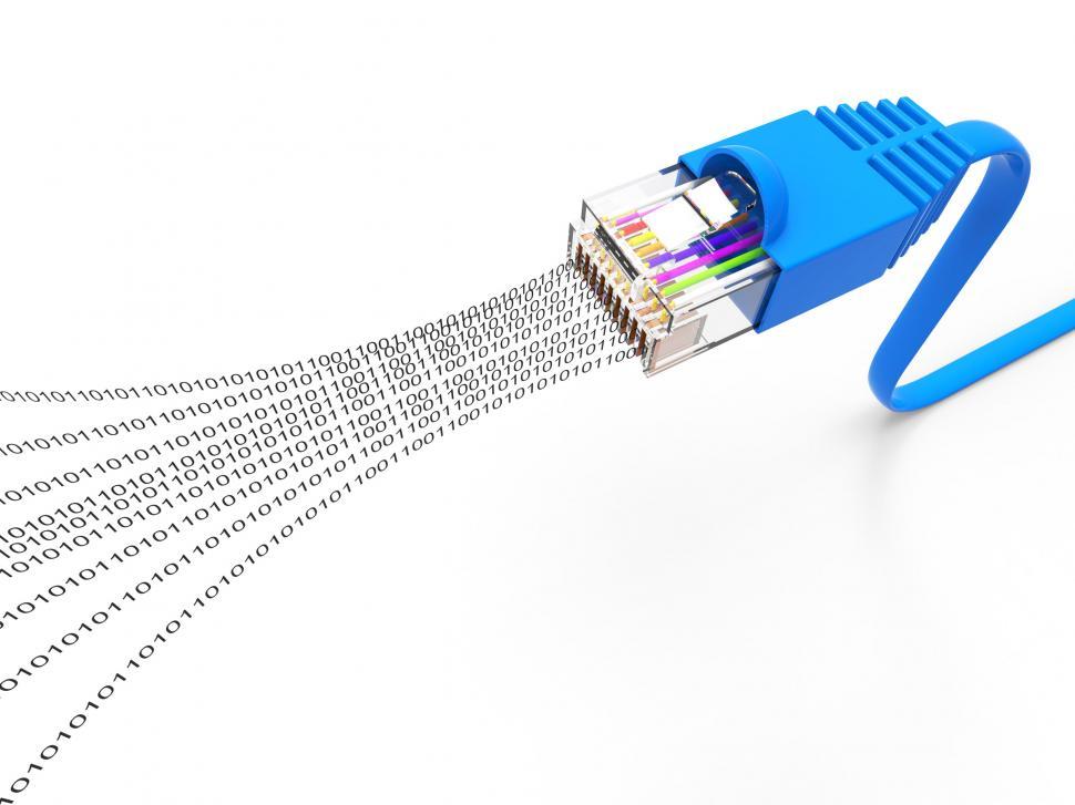 Free Image of Data Connection Means Network Server And Computer 