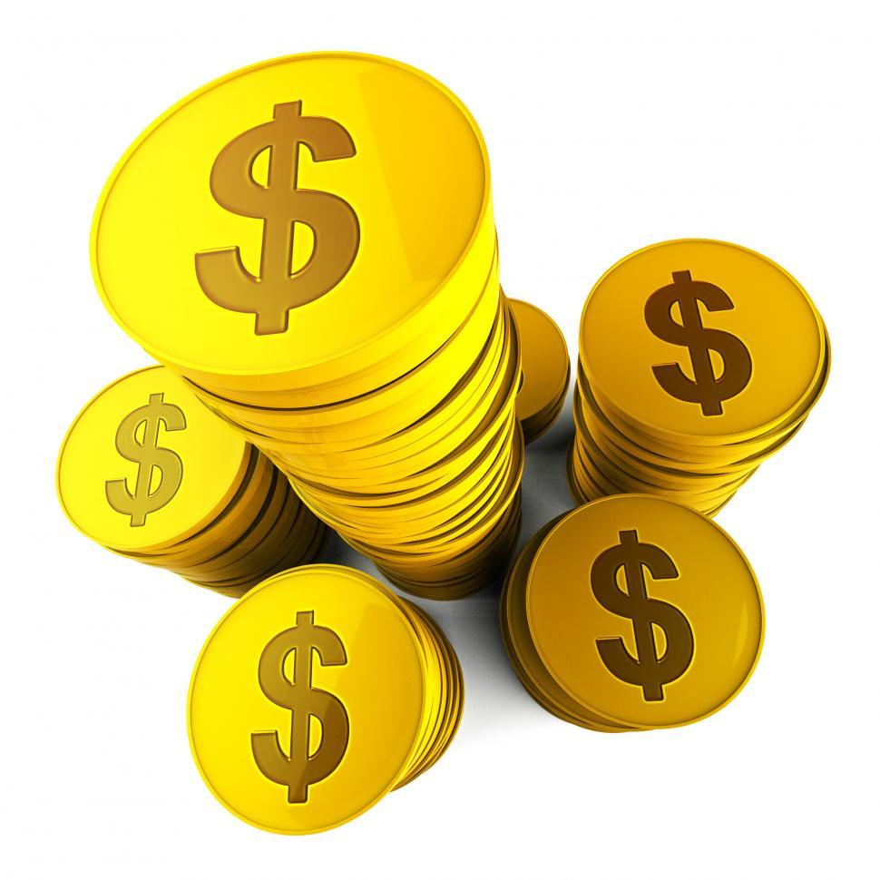 Free Image of Dollar Savings Represents American Dollars And Bank 