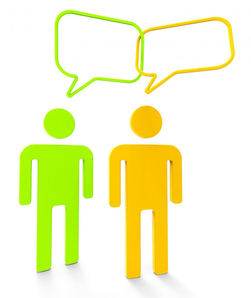 Free Image of People Communicating Shows Speaking Persons And Communication 