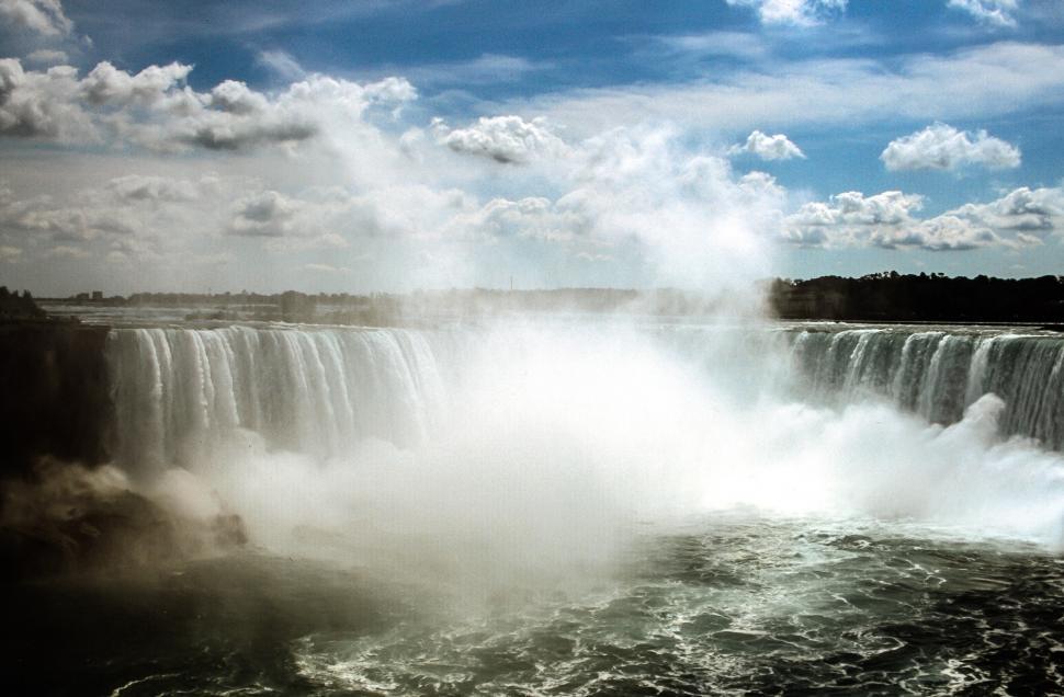 Free Image of Wide Niagara Falls view 