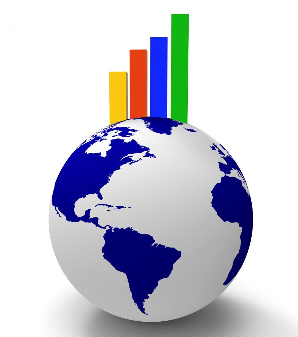 Free Image of Increase Graph Worldwide Shows Infochart Globalization And Grow 