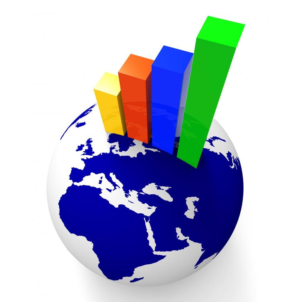 Free Image of Increase Graph Worldwide Shows Graphics Globe And Statistic 