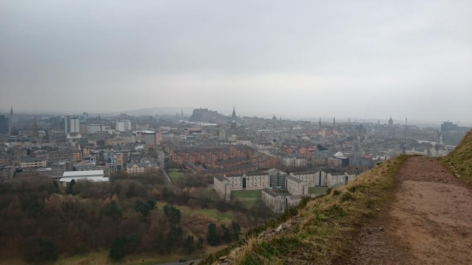 Free Image of The Lothians and Arthurs seat in Edinburgh  