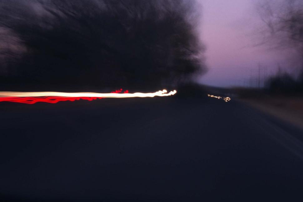 Free Image of Abstract road lights 