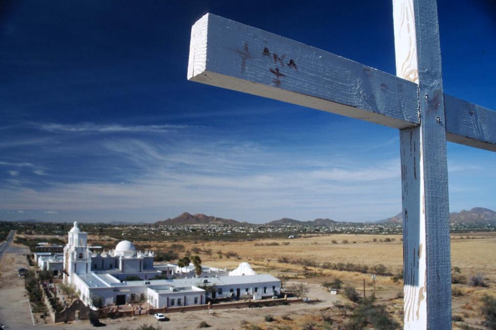 Free Image of Cross near Mission San Xavier 