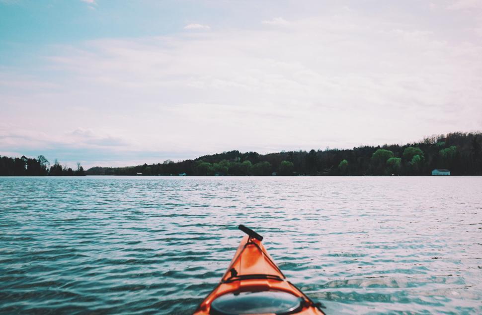 Free Image of Front View of a Kayak on the Water 