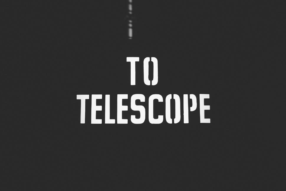 Free Image of The Words To Telescope 