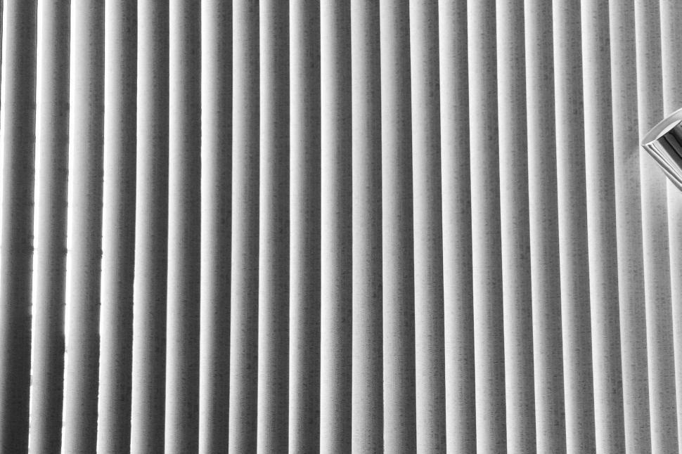 Free Image of Black and White Corrugated Wall 