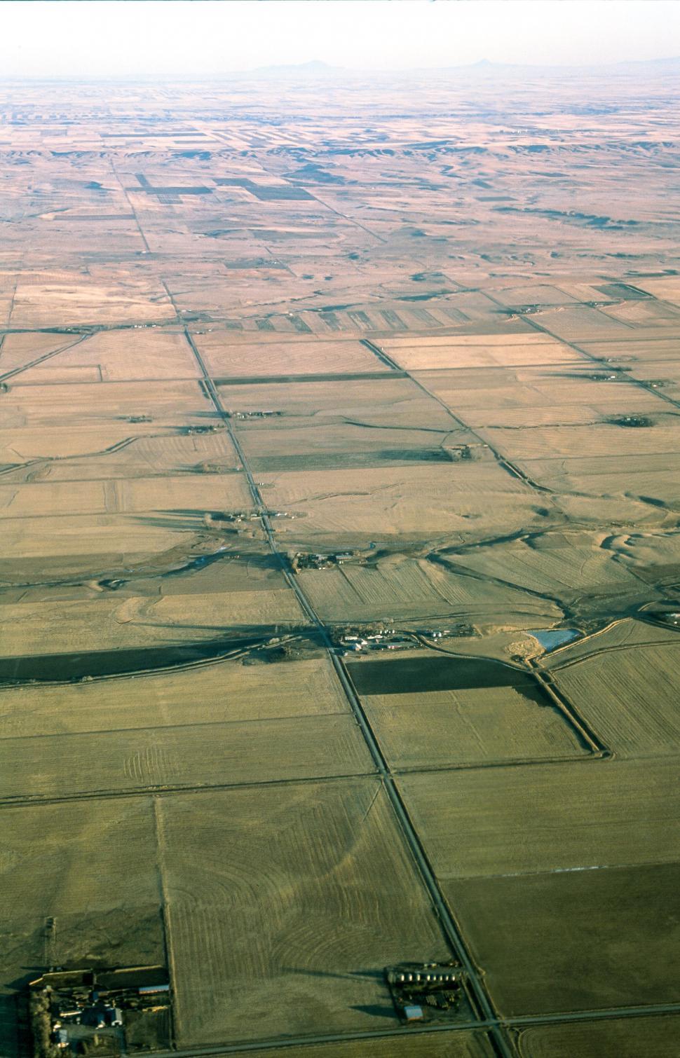 Free Image of Patchwork Field aerial 
