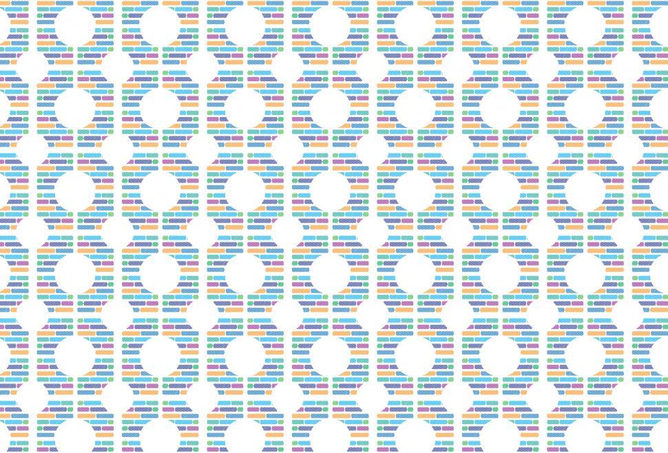 Free Image of Colorful Pattern on White Background 