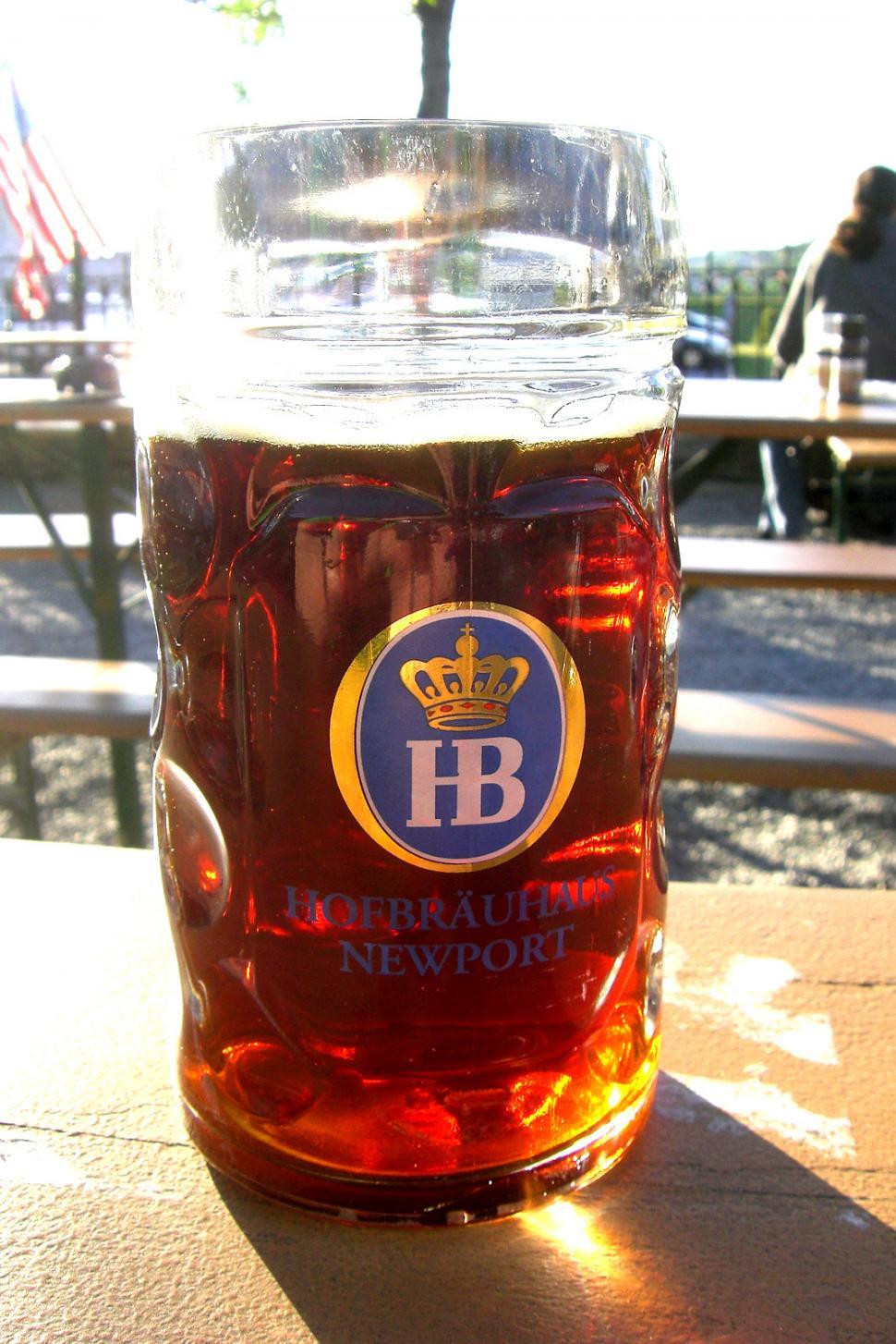 Free Image of Jar of Beer on Table 