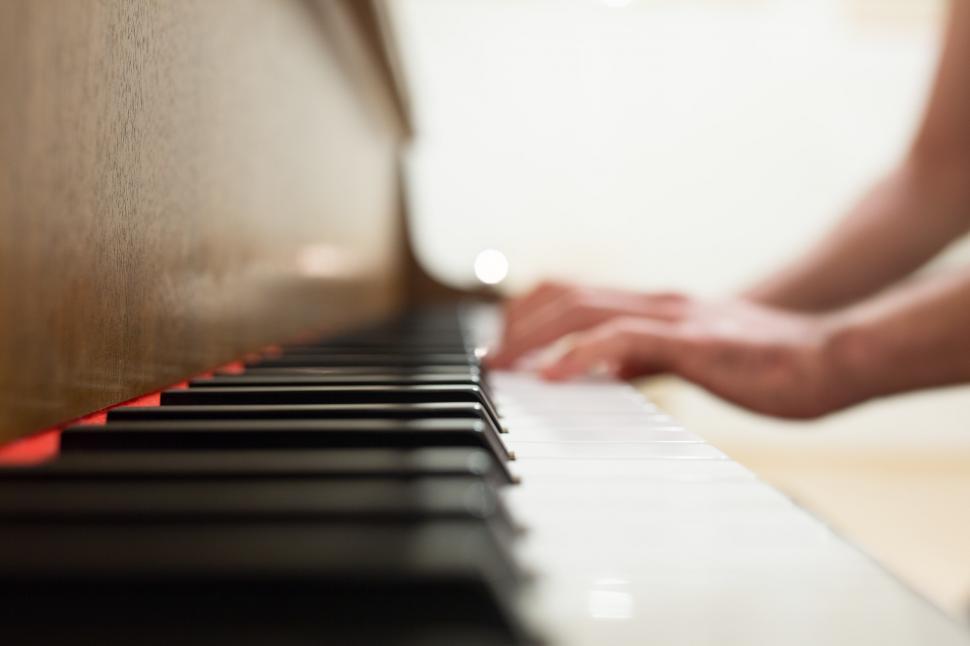 Free Image of Hands Playing Piano 