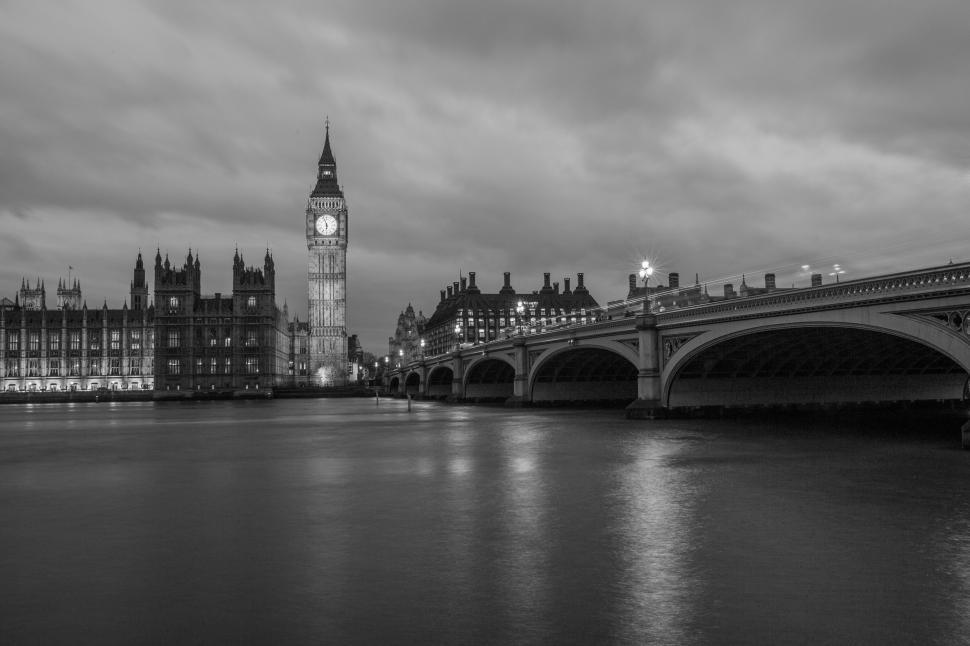 Free Image of Big Ben Clock Tower Towering Over City of London 