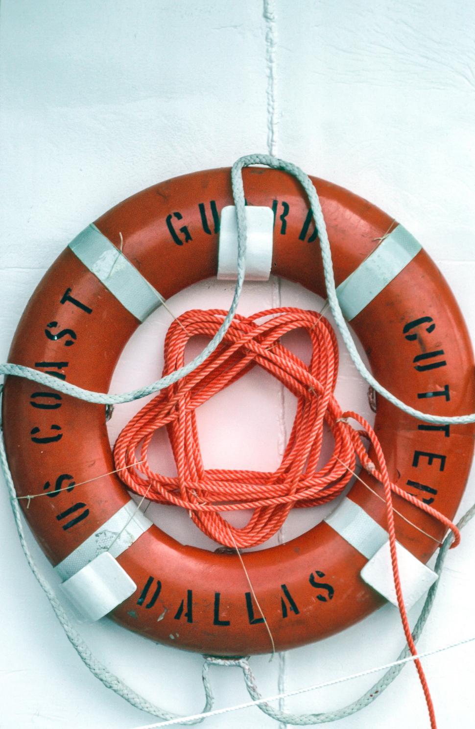Free Image of Red lifesaver float 