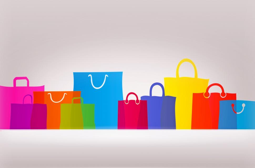 Free Image of Assorted Gift Bags and Shopping Bags - With Copyspace 