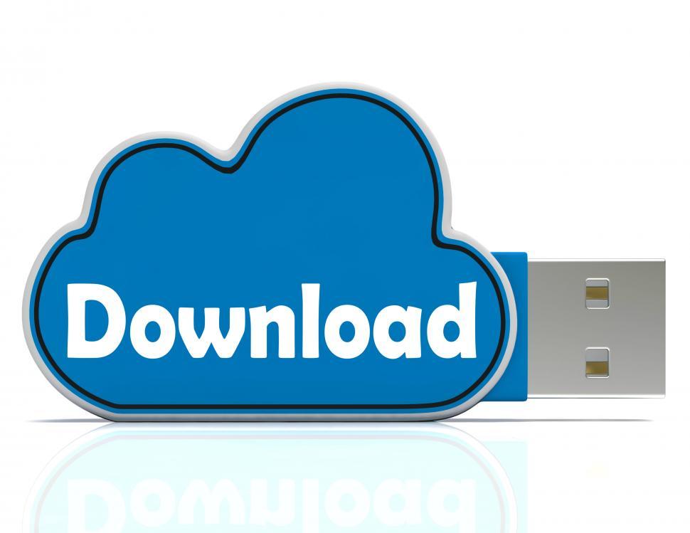 Free Image of Download Memory Stick Shows Online Sharing With Cloud Storage 