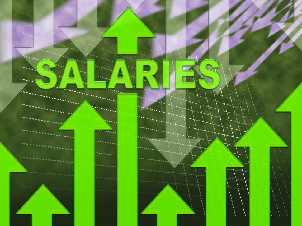 Free Image of Salaries Graph Indicates Forecast Earnings And Payroll 