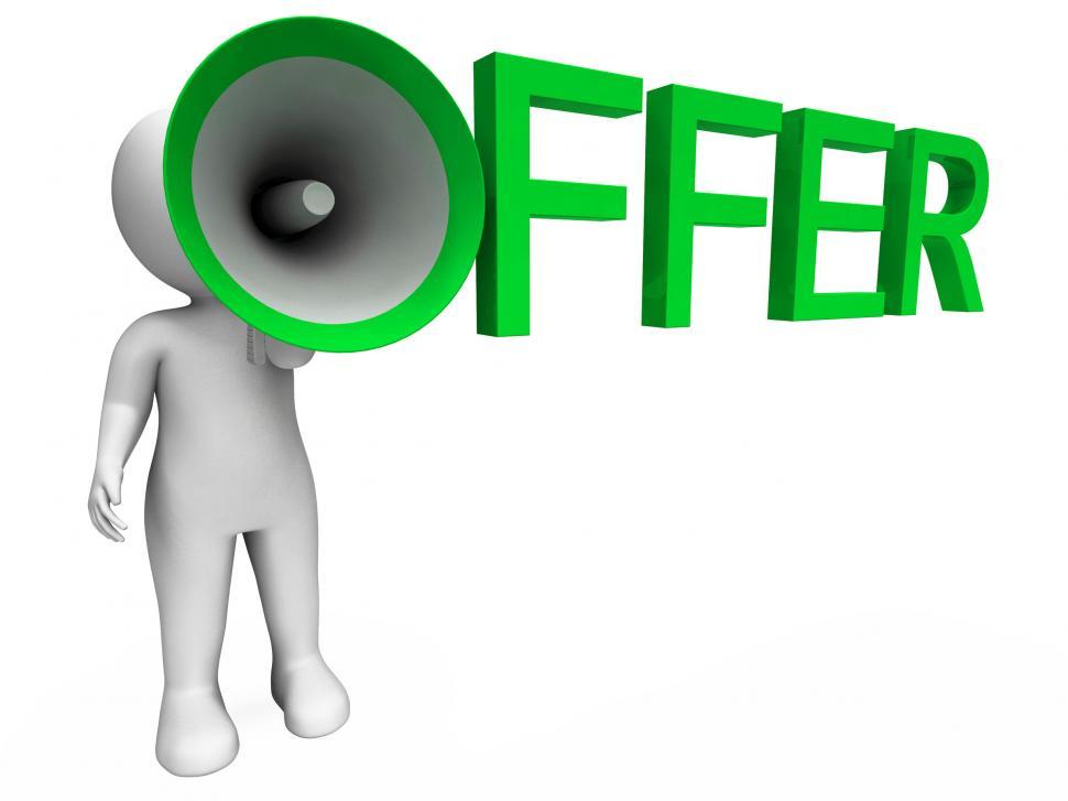 Free Image of Offer Character Shows Sale Offers And Offering 