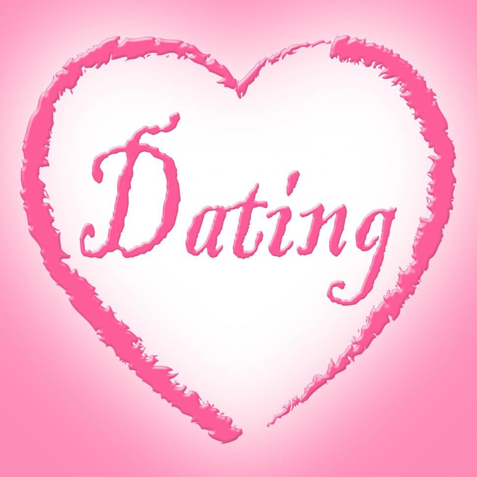 Free Image of Dating Heart Shows Sweetheart Passionate And Romance 