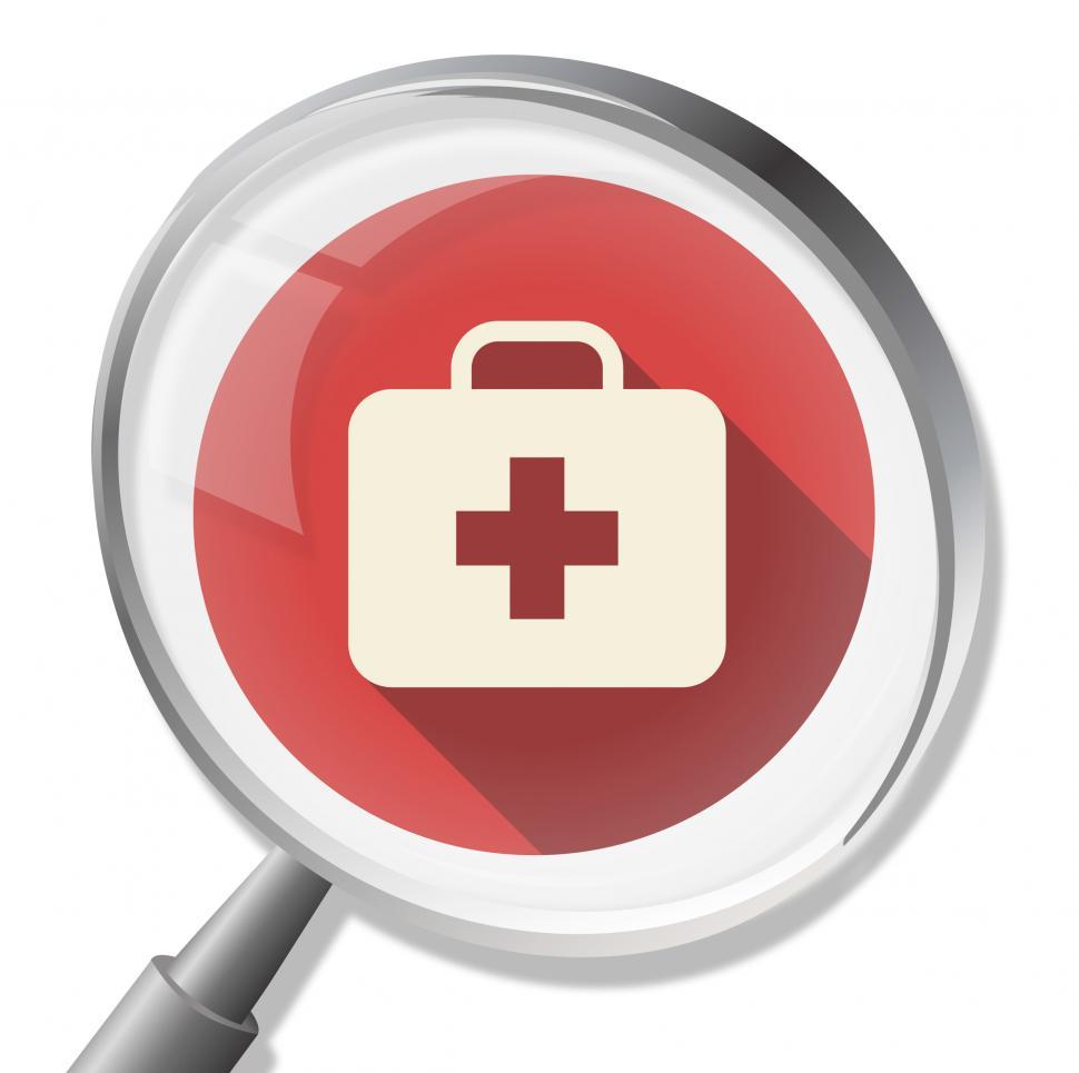 Free Image of First Aid Magnifier Shows Medicine Medic And Health 
