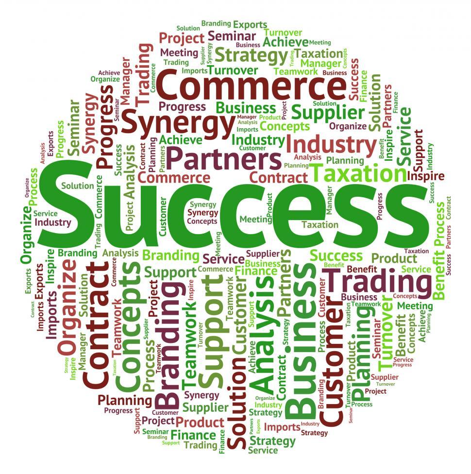 Free Image of Success Word Indicates Victors Successful And Victorious 