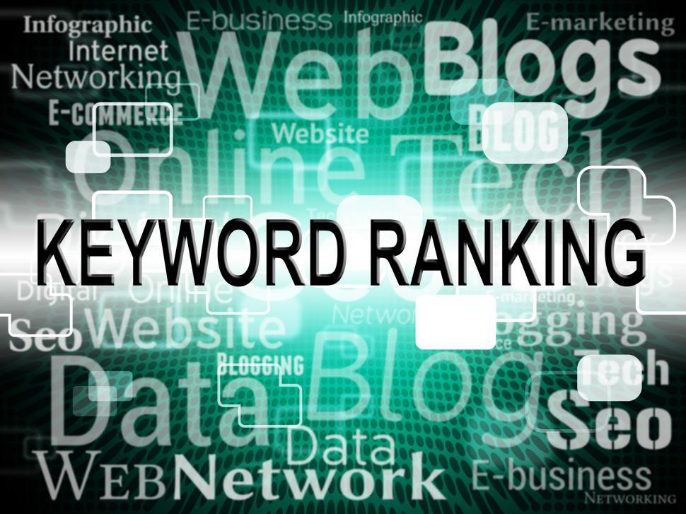 Free Image of Keyword Ranking Represents Search Engine And Content 