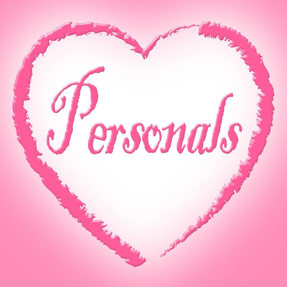 Free Image of Personals Heart Means Advertisement Loneliness And Romantic 