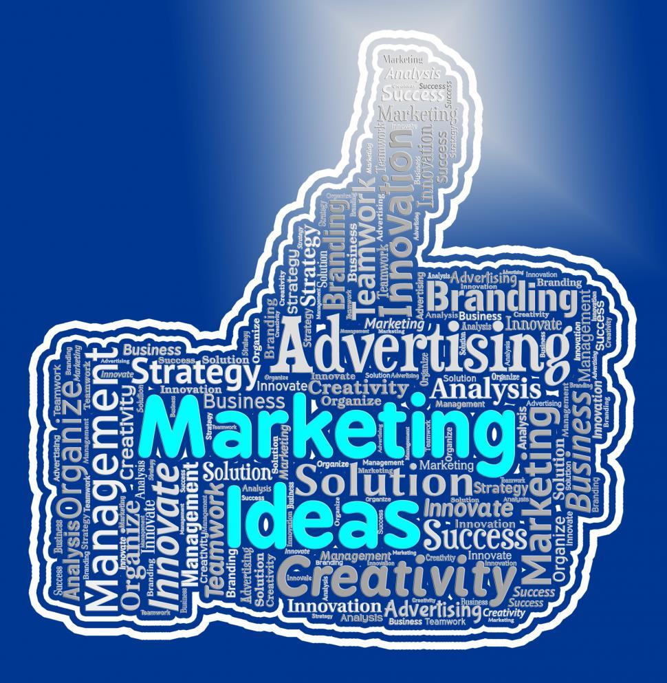Free Image of Marketing Ideas Thumb Means Promotion Plans And Ecommerce 