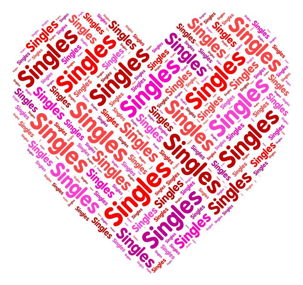 Free Image of Singles Heart Shows Togetherness Meeting And Relationships 