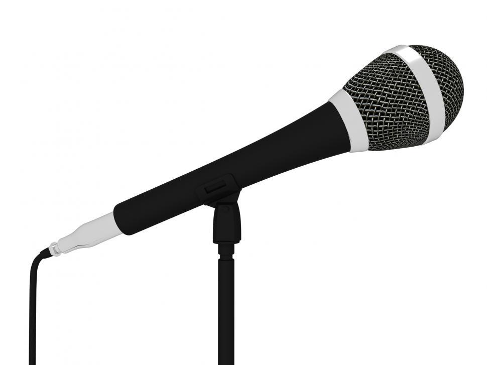 Free Image of Microphone Closeup Musical Shows Concert Songs Or Singing Hits 