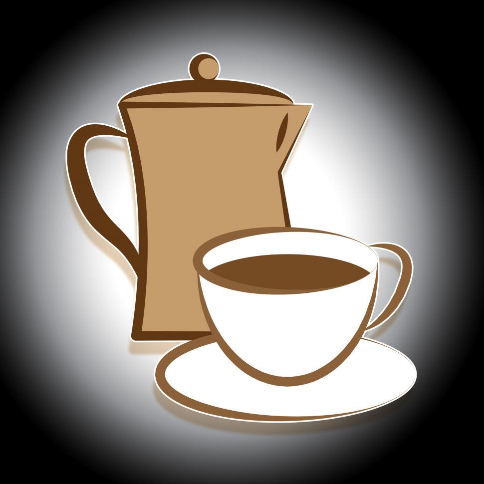 Free Image of Fresh Coffee Pot Means Cafe And Restaurant Brewing 
