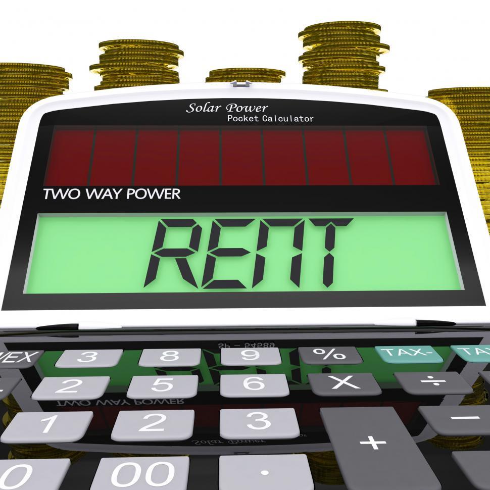 Free Image of Rent Calculator Means Payments To Landlord Or Property Manager 