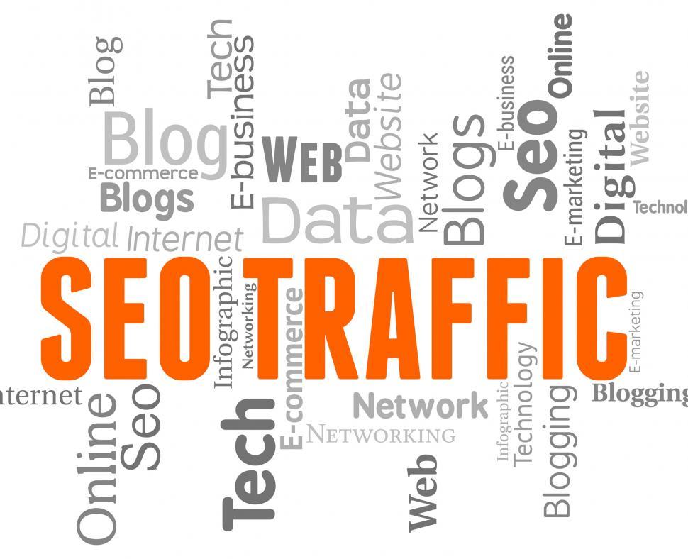 Free Image of Seo Traffic Shows Search Engines And Internet 