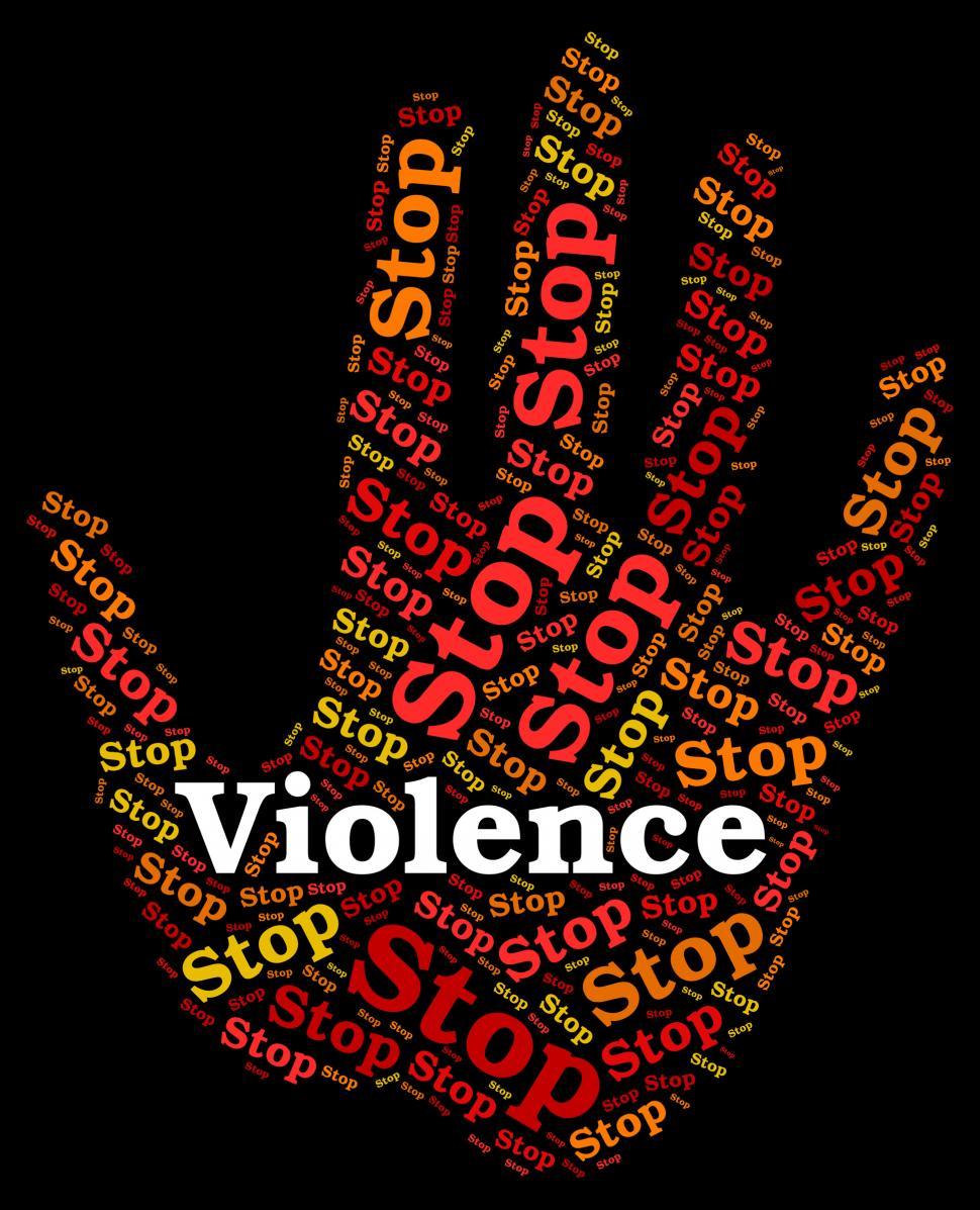 Free Image of Stop Violence Indicates Warning Sign And Brute 