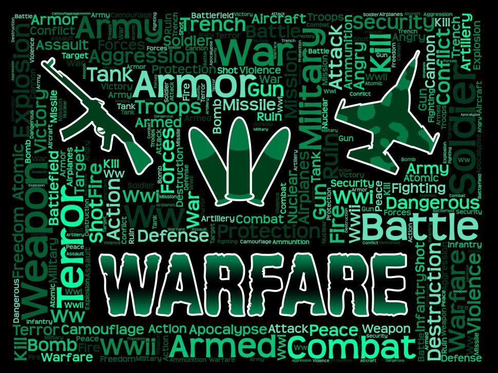 Free Image of Warfare Words Indicates Military Action And Hostilities 