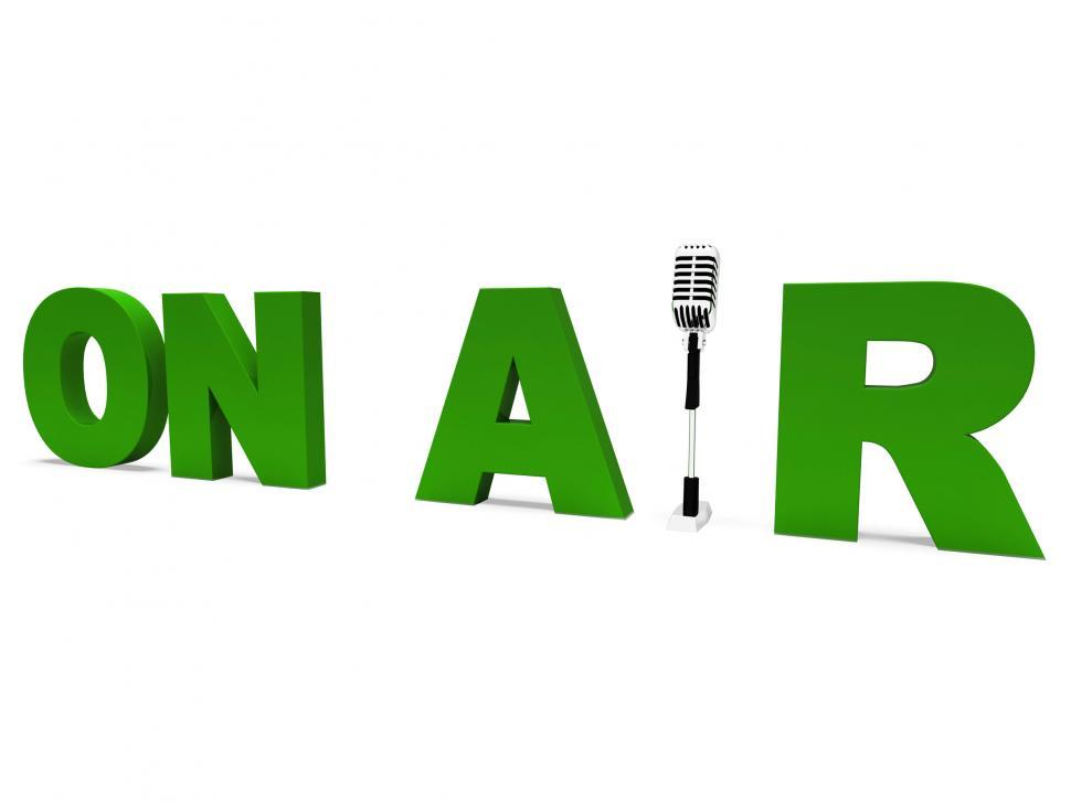 Free Image of On Air Shows Broadcasting Studio Or Live Radio 