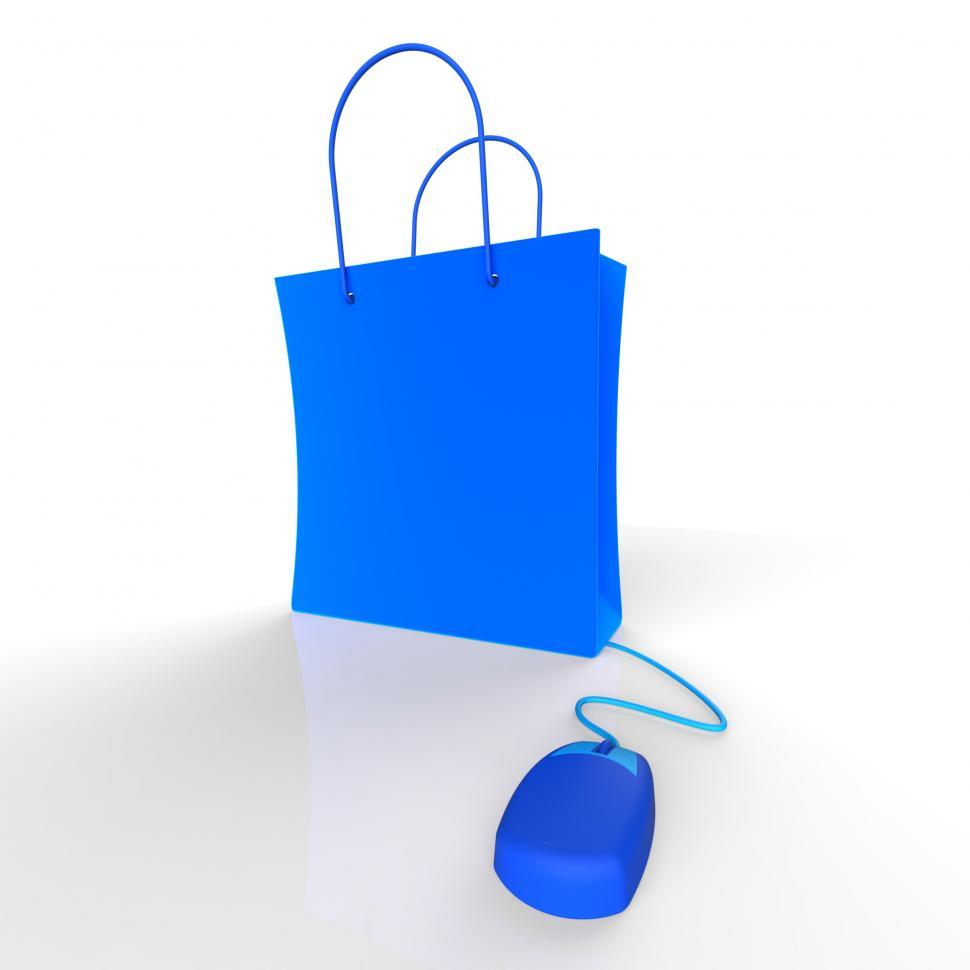 Free Image of Online Shopping Shows Internet Purchases 