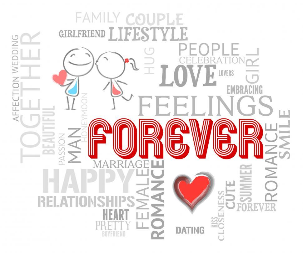 Free Image of Forever Words Indicates Find Love And Always 